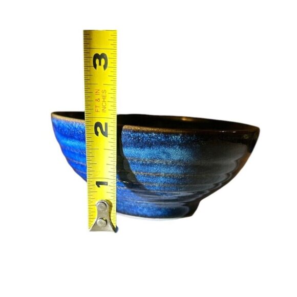 Sapphire Blue, Churchill China, Ripple Snack Bowls, Set of 2 - Picture 6 of 8